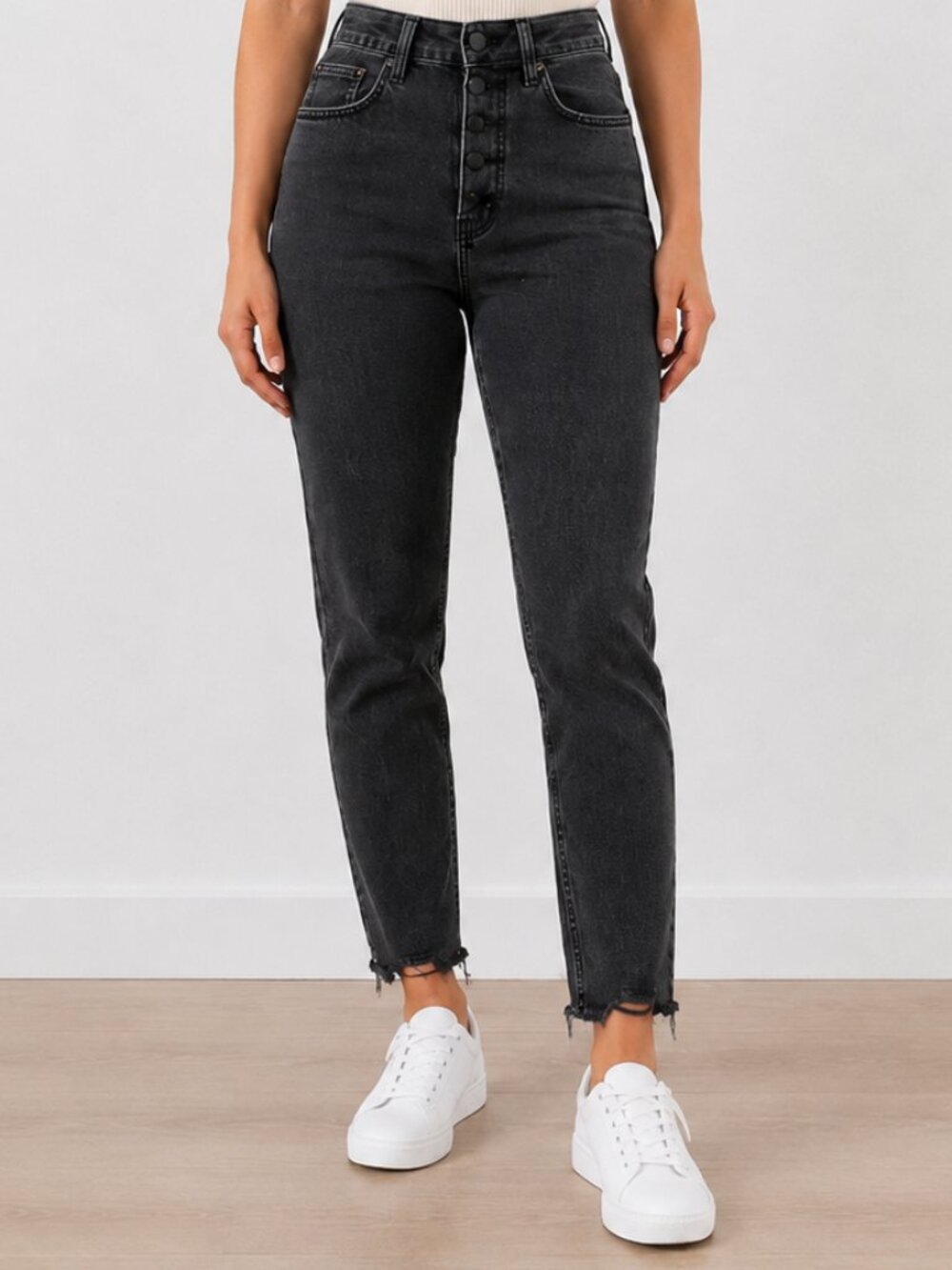 Universal Thread High Rise 90s Slim Black Wash Jeans Size 12 Regular